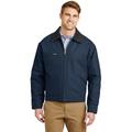 CornerStone J763 Duck Cloth Work Jacket in Navy Blue/Black size 5XL | Polyesterfill