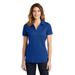 Sport-Tek LST690 Women's PosiCharge Active Textured Polo Shirt in True Royal Blue size XL | Polyester