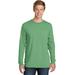 Port & Company PC099LSP Men's Beach Wash Garment-Dyed Long Sleeve Pocket Top in Safari size Large | Cotton