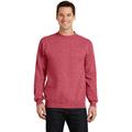 Port & Company PC78 Core Fleece Crewneck Sweatshirt in Heather Red size XL