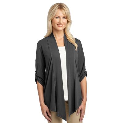 Port Authority L543 Women's Concept Shrug in Grey Smoke size Large | Triblend