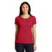 Sport-Tek LST450 Women's PosiCharge Competitor Cotton Touch Scoop Neck Top in Deep Red size Large | Polyester