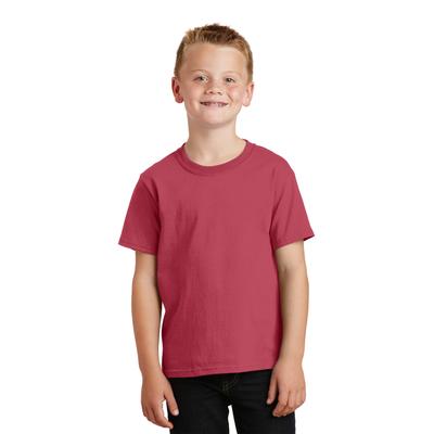 Port & Company PC099Y Youth Beach Wash Garment-Dyed Top in Merlot size Small | Cotton