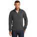 Port & Company PC850Q Fan Favorite Fleece 1/4-Zip Pullover Sweatshirt in Dark Heather Grey size Large