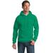 Port & Company PC90H Essential Fleece Pullover Hooded Sweatshirt in Kelly Green size XL | Cotton/Polyester Blend