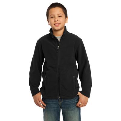 Port Authority Y217 Youth Value Fleece Jacket in Black size XL | Polyester