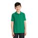 Port Authority Y500 Youth Silk Touch Polo Shirt in Kelly Green size XL | Cotton/Polyester Blend
