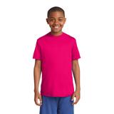 Sport-Tek YST350 Youth PosiCharge Competitor Top in Pink Raspberry size XS | Polyester