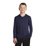 Sport-Tek YST358 Youth PosiCharge Competitor Hooded Pullover T-Shirt in True Navy Blue size Large