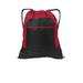 Port Authority BG611 Pocket Cinch Pack in True Red/Black size OSFA | Polyester Blend