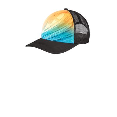 Port Authority C950 Photo Real Snapback Trucker Cap in Wave size OSFA | Polyester