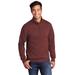Port & Company PC78Q Core Fleece 1/4-Zip Pullover Sweatshirt in Maroon size Large | Cotton Polyester