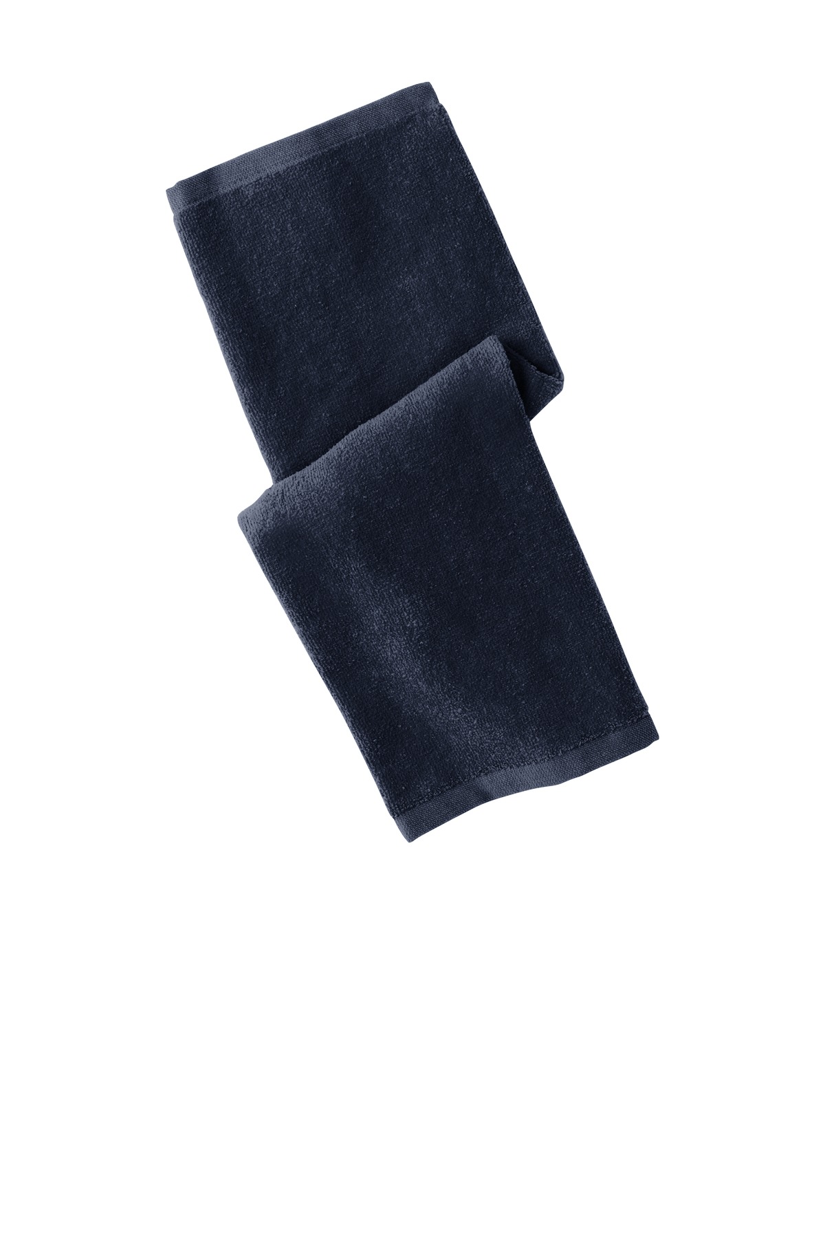 Port Authority PT390 Hemmed Towel in Navy Blue size OSFA | Cotton