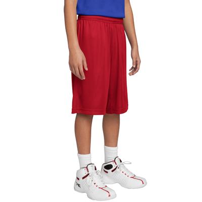 Sport-Tek YST355 Youth PosiCharge Competitor Short in True Red size Medium | Polyester