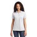 Port & Company LKP155 Women's Core Blend Pique Polo Shirt in White size Medium | Cotton