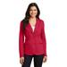 Port Authority LM2000 Women's Knit Blazer Coat in Rich Red size XS | Cotton/Polyester Blend