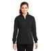 Sport-Tek LST253 Women's 1/4-Zip Sweatshirt in Black size Large | Cotton/Polyester Blend