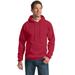 Port & Company PC90H Essential Fleece Pullover Hooded Sweatshirt in Red size Small