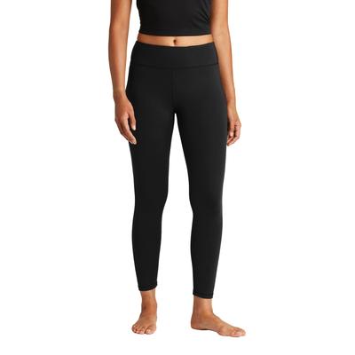 Sport-Tek LPST890 Women's 7/8 Legging in Black size Medium | Polyester/Spandex Blend