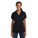 Sport-Tek LST653 Women's Micropique Sport-Wick Piped Polo Shirt in Black/True Royal Blue size XL