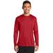 Port & Company PC380LS Long Sleeve Performance Top in Red size 4XL | Polyester