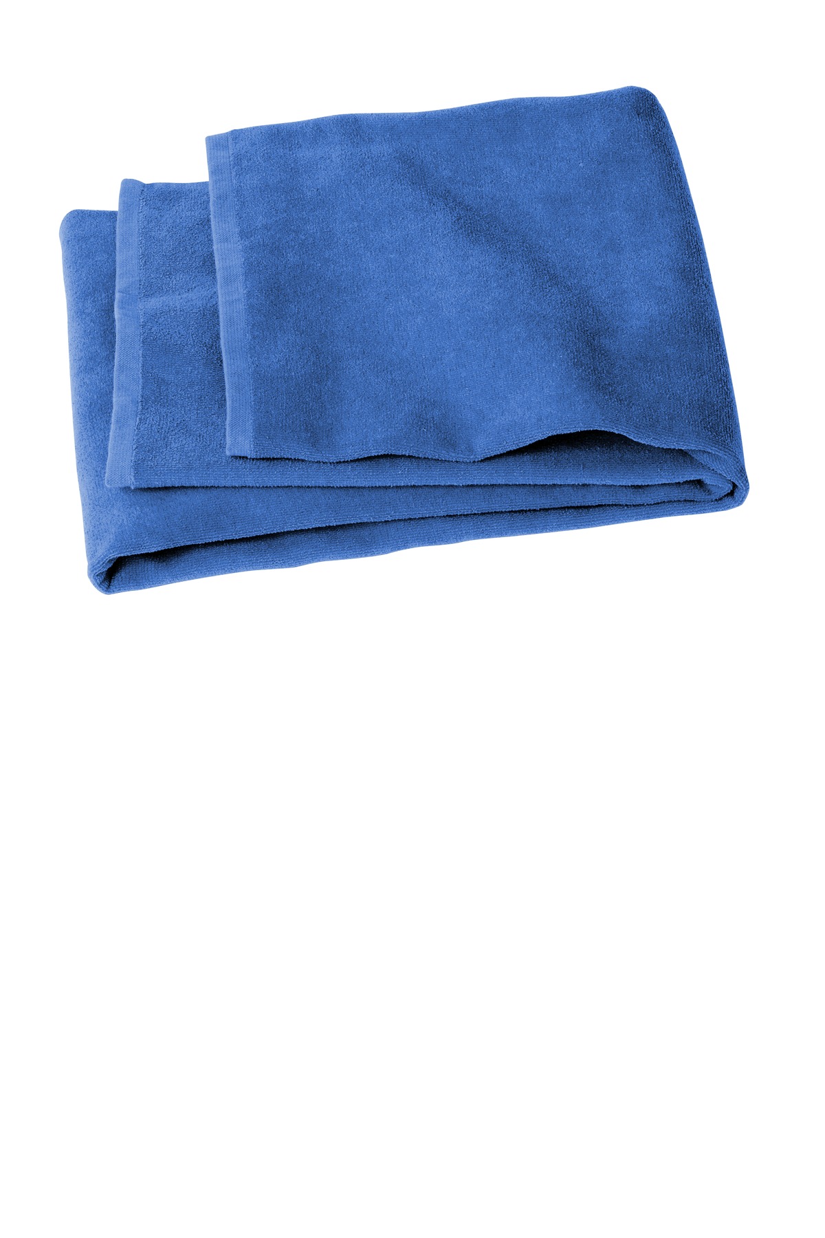 Port Authority PT44 Value Beach Towel in Royal Blue size OSFA | Cotton Terry Velour