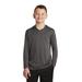 Sport-Tek YST358 Youth PosiCharge Competitor Hooded Pullover T-Shirt in Iron Grey size Medium
