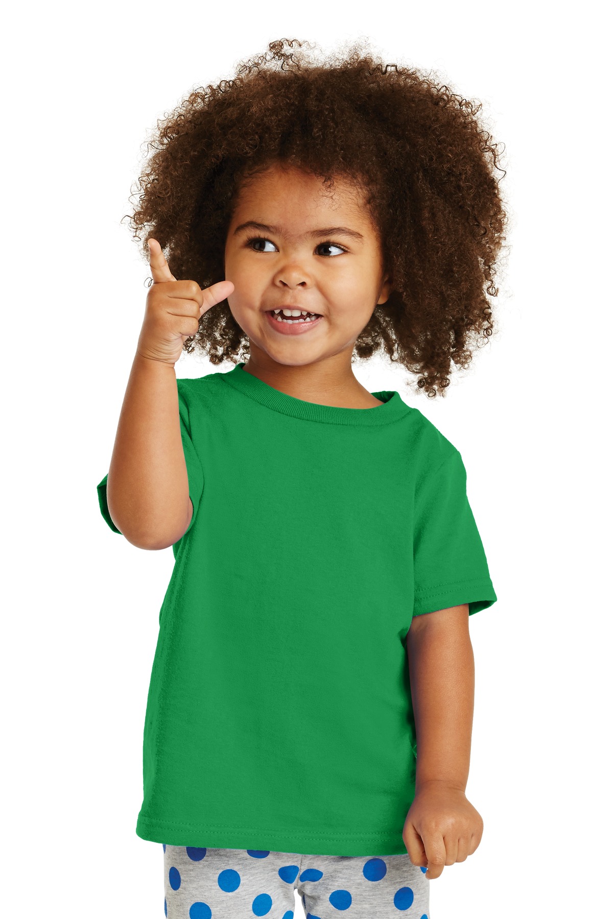 Port & Company CAR54T Toddler Core Cotton Top in Clover Green size 4T