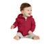 Port & Company CAR78IZH Infant Core Fleece Full-Zip Hooded Sweatshirt in Red size 18MOS