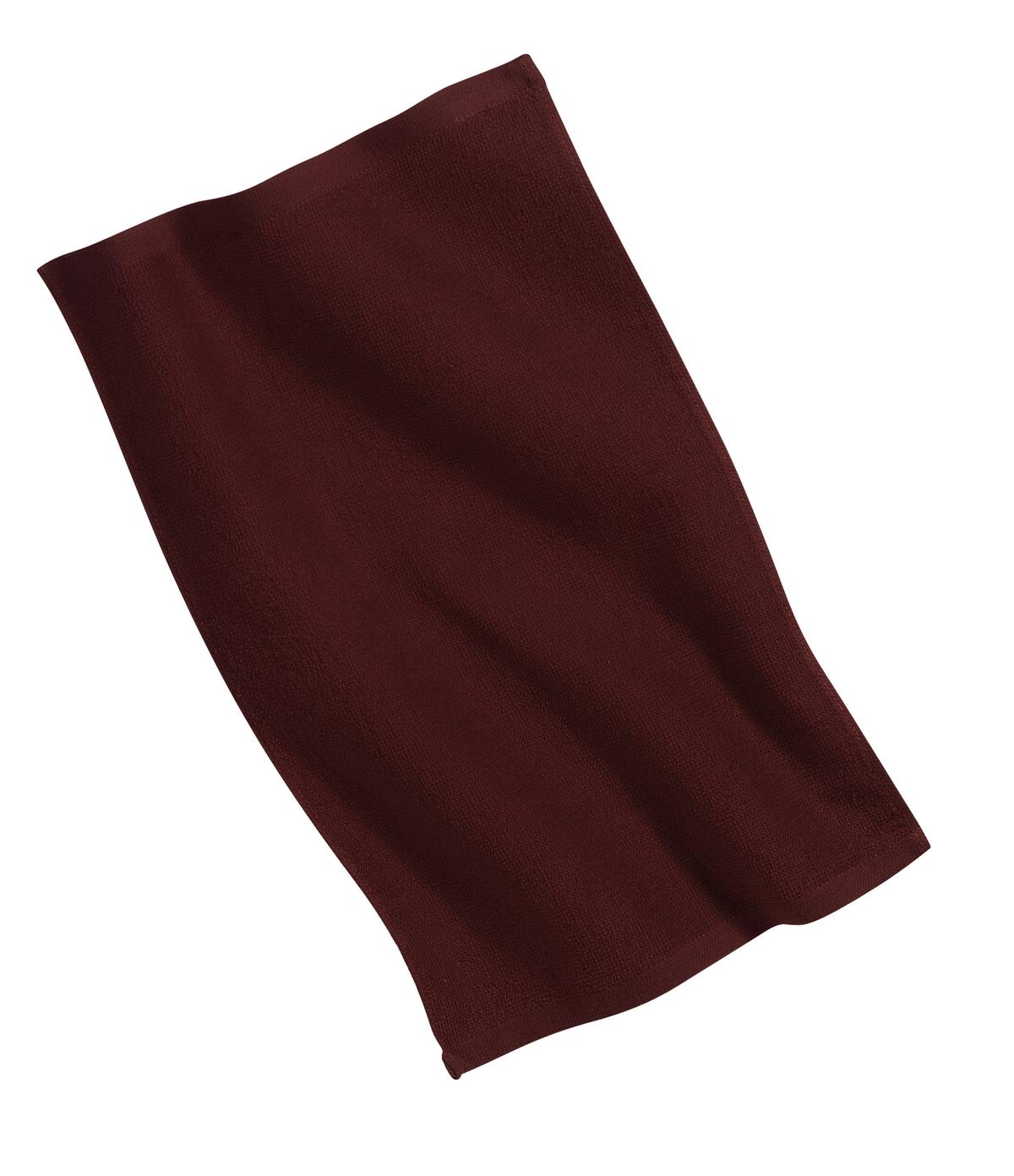 Port Authority PT38 Rally Towel in Maroon size OSFA | Cotton