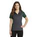 Sport-Tek LST652 Women's Colorblock Micropique Sport-Wick Polo Shirt in Iron Gray/Forest Green size XS | Polyester