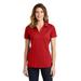 Sport-Tek LST690 Women's PosiCharge Active Textured Polo Shirt in True Red size Large | Polyester