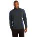 Sport-Tek ST851 Sport-Wick Stretch 1/2-Zip Colorblock Pullover T-Shirt in Charcoal Gray/True Royal Blue size Large | Polyester/Spandex Blend