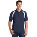 Sport-Tek T476 Dry Zone Colorblock Raglan Polo Shirt in True Navy Blue/White size 2XL | Polyester