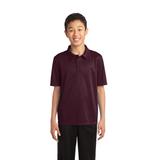 Port Authority Y540 Youth Silk Touch Performance Polo Shirt in Maroon size Large | Polyester
