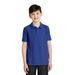 Port Authority Y500 Youth Silk Touch Polo Shirt in Royal Blue size XL | Cotton Blend