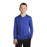 Sport-Tek YST358 Youth PosiCharge Competitor Hooded Pullover T-Shirt in True Royal Blue size Large