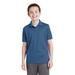 Sport-Tek YST640 Youth PosiCharge RacerMesh Polo Shirt in Dawn Blue size Medium | Polyester