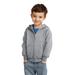 Port & Company CAR78TZH Toddler Core Fleece Full-Zip Hooded Sweatshirt in Heather size 2 | Cotton/Polyester Blend