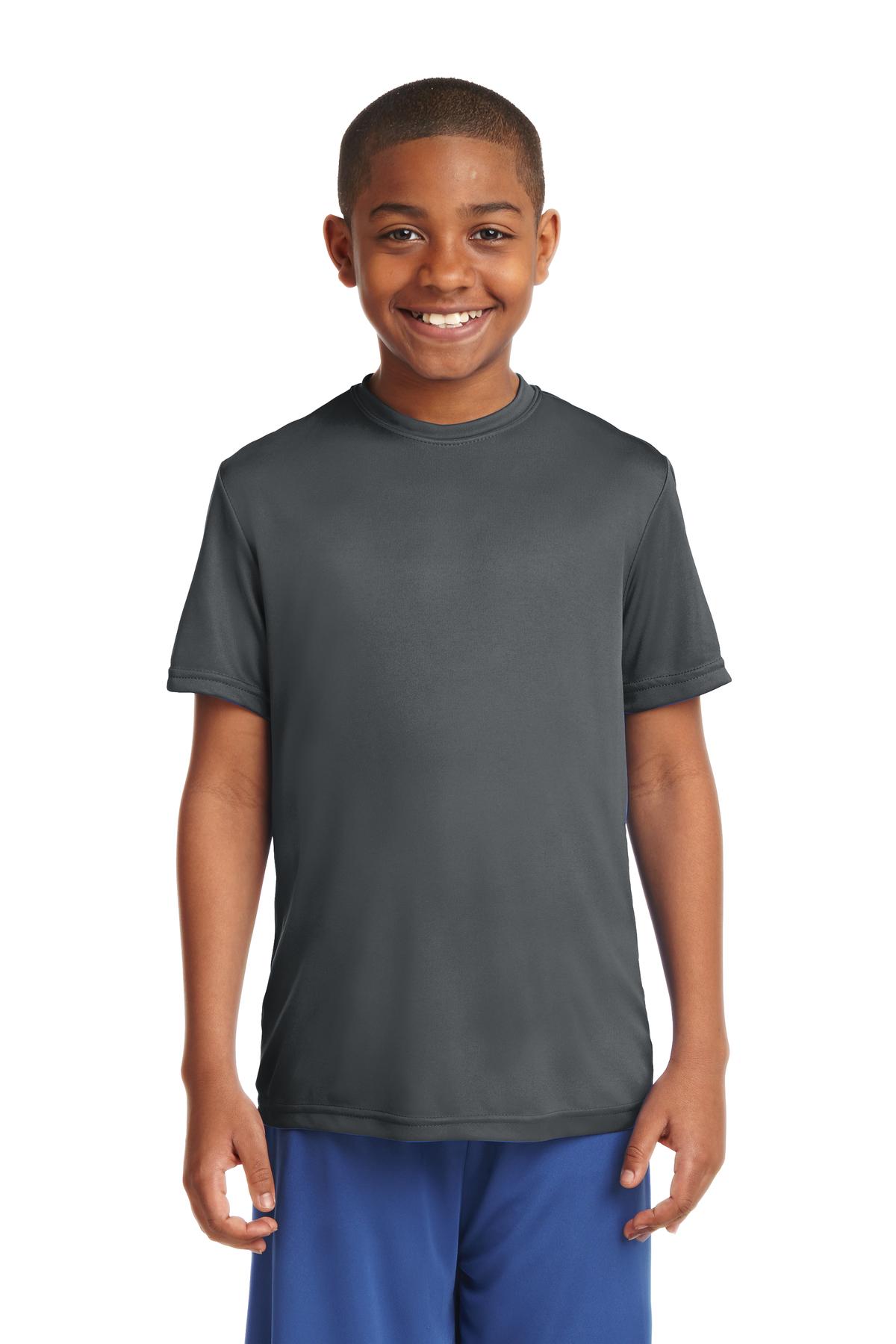 Sport-Tek YST350 Youth PosiCharge Competitor Top in Iron Grey size Large | Polyester