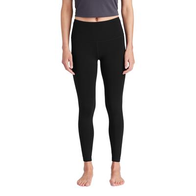 Sport-Tek LPST891 Women's High Rise 7/8 Legging in Black size 4XL | Polyester/Spandex Blend