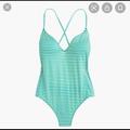 J. Crew Swim | J. Crew Playa Key West One-Piece Swimsuit, Xxs | Color: Green/White | Size: Xxs