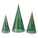 Northlight Seasonal Green & Gold Christmas Tabletop Cone Trees Metal | 16 H x 8 W x 8 D in | Wayfair NORTHLIGHT FH26919