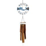 Cohasset Gifts & Garden Life Ring Mermaid Wind Chime Wood in Brown | 48 H x 9 W x 2 D in | Wayfair 216LRM