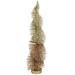 Northlight Seasonal Gold Glittered Spiral Sisal Christmas Tree Tabletop Decoration Wood in Brown | 18 H x 4 W x 4 D in | Wayfair NORTHLIGHT TR88653