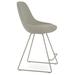 sohoConcept Gazel Wire Stool Upholstered/Metal in Gray | 43 H x 21 W x 22 D in | Wayfair GAZ-WIR-WHI-BAR-006