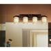 Wade Logan® Casson 4-Light Vanity Light, Glass in Brown | 9 H x 29 W x 6.25 D in | Wayfair A2361914428340BE8EEB1A46192471AB