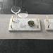 Joss & Main Vinisha 2 Piece Serving Tray Set Aluminum/Ceramic/Porcelain in Black/White/Yellow | 3 H x 16 W in | Wayfair