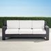 St. Kitts Sofa with Cushions in Matte Black Aluminum - Paloma Medallion Indigo, Standard - Frontgate