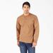 Dickies Men's Heavyweight Heathered Long Sleeve Henley T-Shirt - Brown Duck Heather Size 2 (WL451H)